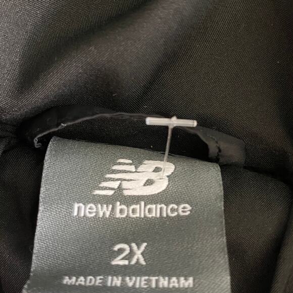 New Balance Mens Puffer Quilted Coat Jacket 2X Black Water Wind Resistant NWOT - Picture 8 of 11
